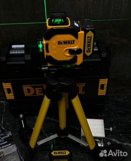 Лазерный уровень Dewalt 16 лучей с треногой