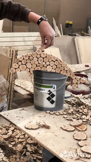 Панно из можжевельника, изготовим по вашим размера