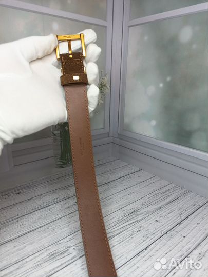 Ремень Ysl женский натуральная замша-кожа люкс