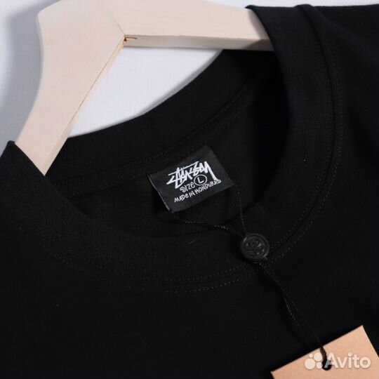 Футболка stussy черная стильная