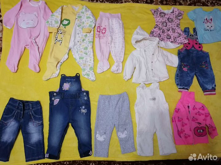 Вещи на девочку размер 74-86