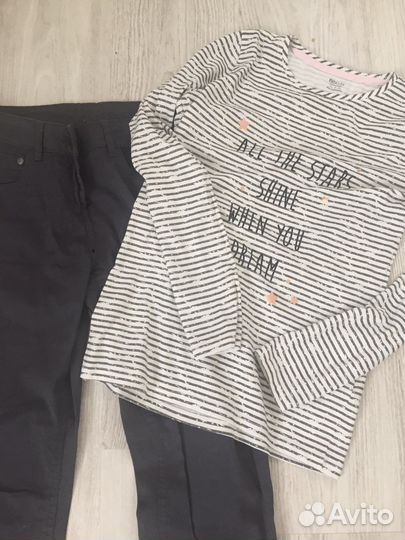 Джинсы лонгслив