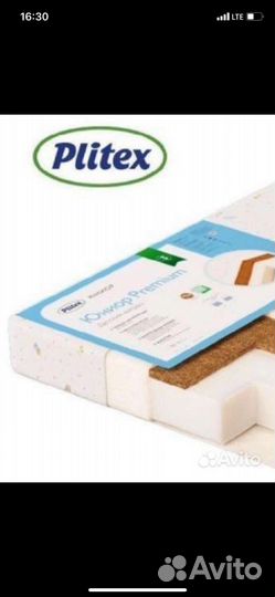 Новый матрас детский 120 60 +бельё+подушка