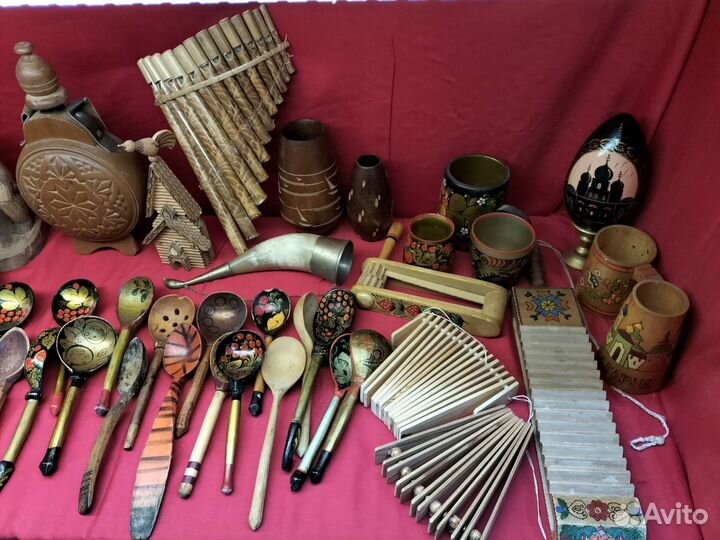 Ложки, деревянная утварь