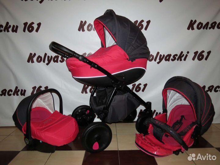 Коляска verdi zippy 3 в 1, шезлонг,кокон,ослик