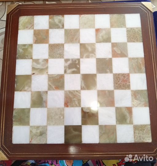 Шахматы из натурального камня (Оникс, мрамор)
