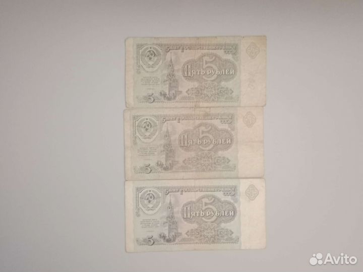 Купюры СССР 1991