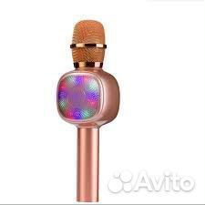 Караоке микрофон беспроводной charge K-310 розовый