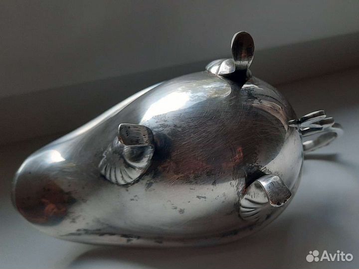 Соусник соусница серебро, Англия, винтаж