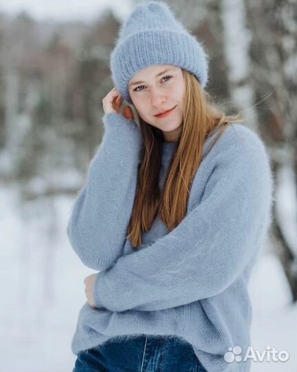 Шапка женская вязаная