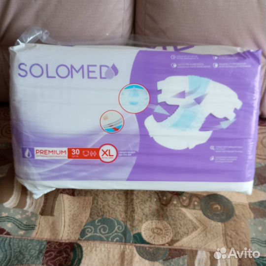 Подгузники для взрослых Solomed premium XL