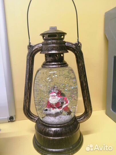Фонарь новогодний с подсветкой
