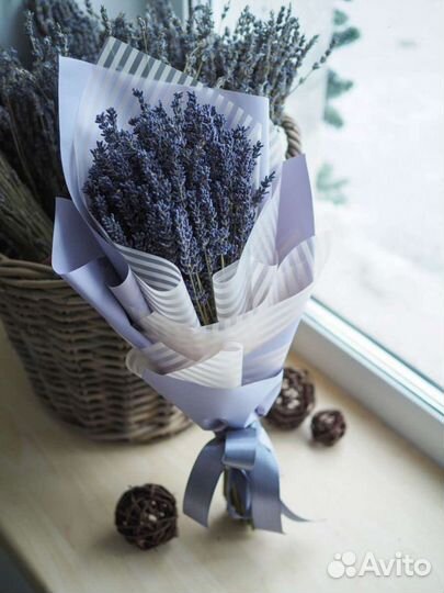 Букет неувядающий/сухоцветы/лаванда/вечный букет