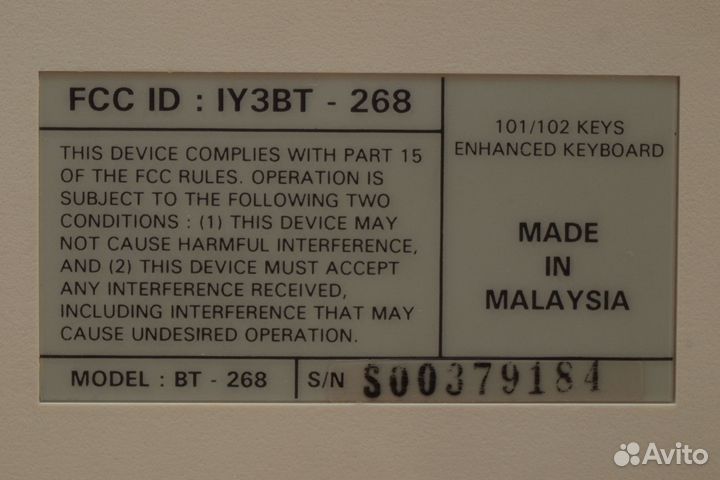 Клавиатура Bona Technologies BT-268 (DIN)