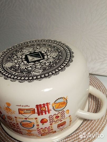 Кастрюля эмалированная 4 литра