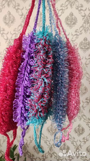 Мочалки ручной вязки