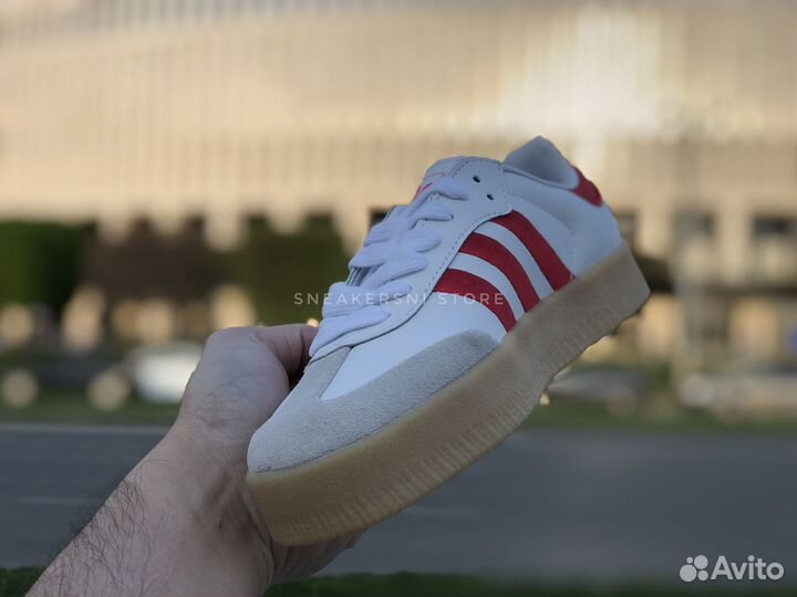 Кроссовки Adidas Samba Rose White Red