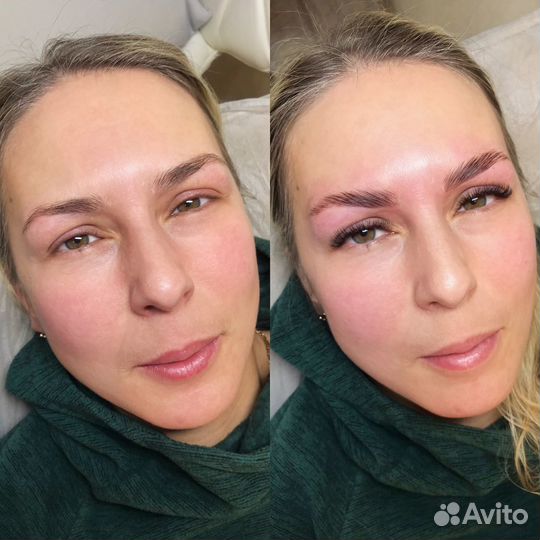 Наращивание ресниц,оформление бровей