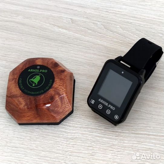 Кнопка вызова официанта Бургер с часами Элит