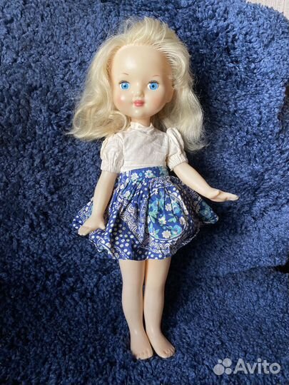 Кукла ранняя СССР Таня Ленигрушка мишка