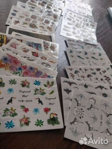 Слайдеры для ногтей, наклейки