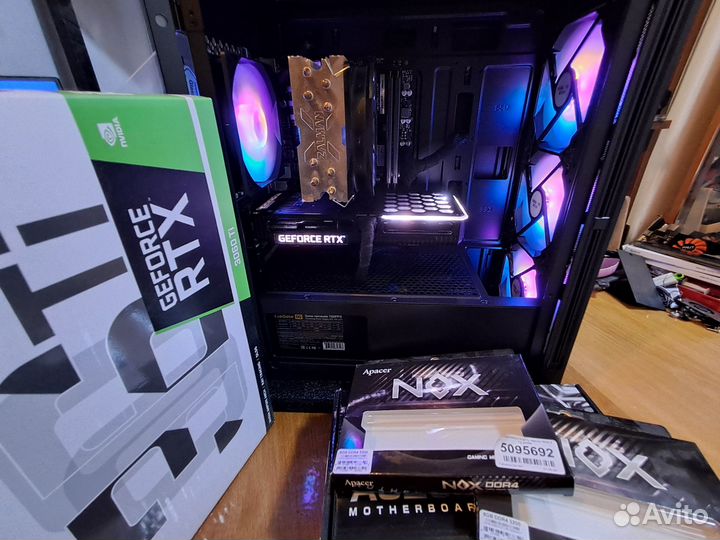 Ryzen 5 5500. RTX 3060 ti. M2nvme 512gb