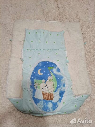 Тёплый конверт в коляску/сани на овчине