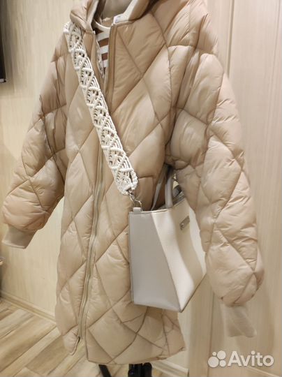 Съёмный ремень на сумку в технике макраме