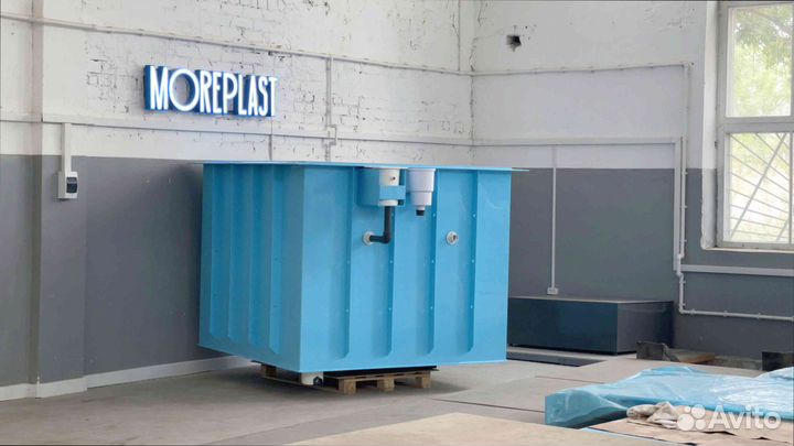 Квадратная пластиковая купель