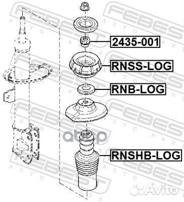 Пыльник амортизатора rnshb-LOG rnshb-LOG Febest