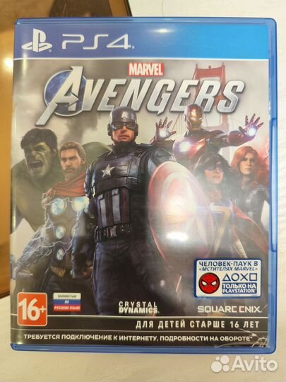 Avengers Marvel ps4/ps5 диск