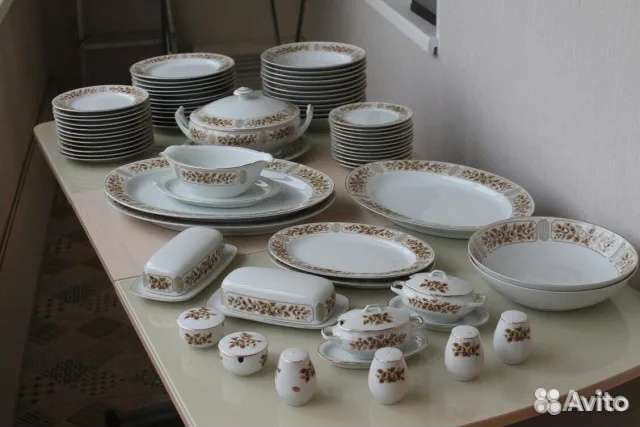 Сервиз столовый японский фарфор sone 4934r новый 1