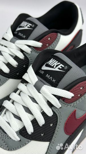 Кроссовки Nike Air Max 90 Team Rot Cool Grau