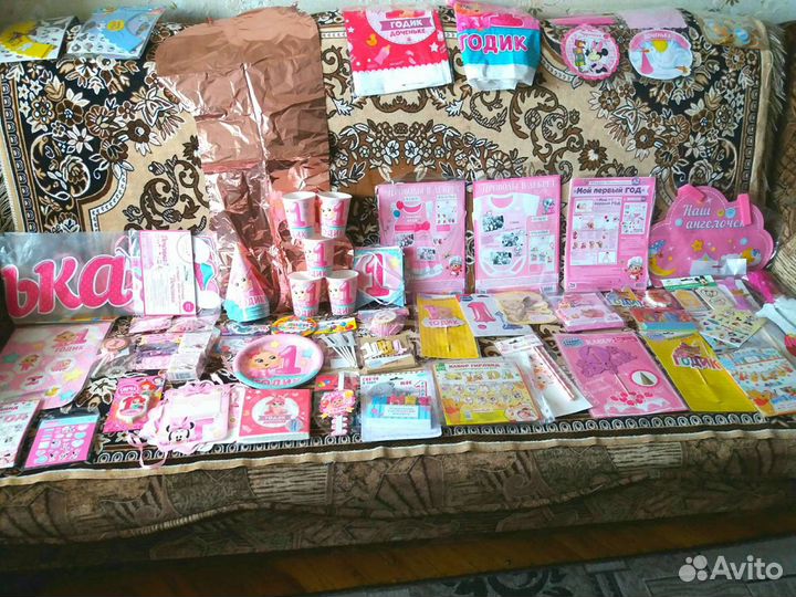 Первый день рождения для девочки декор