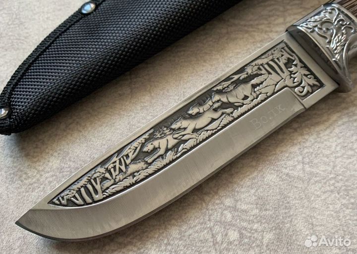 Нож охотничий волк