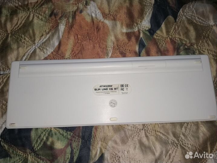 Клавиатура Jet.A Slim Line K6 BT Silver