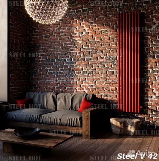 Вертикальный дизайн радиатор Steel-Hot от завода