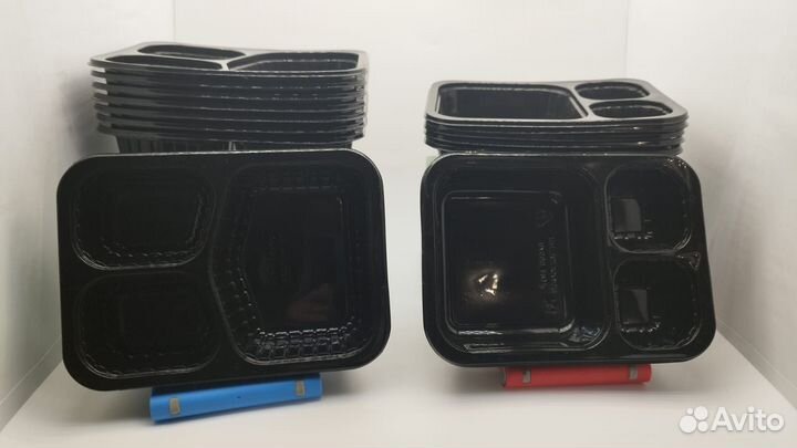 Одноразовые пластиковые контейнеры для еды