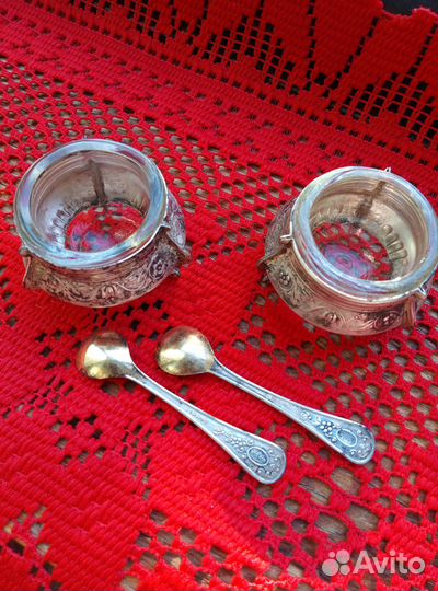 Солонка мельхиоровая СССР