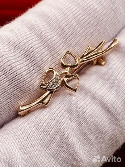 Золотая Брошь 585 пробы. Рассрочка