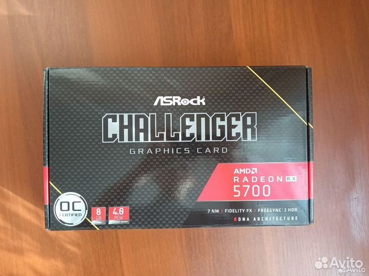 Видеокарта RX5700 Asrock Challandger