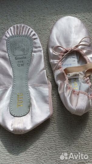 Балетки (чешки), сатин, нов., 37 р