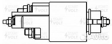Реле втягивающее стартера для а / м mercedes-benz