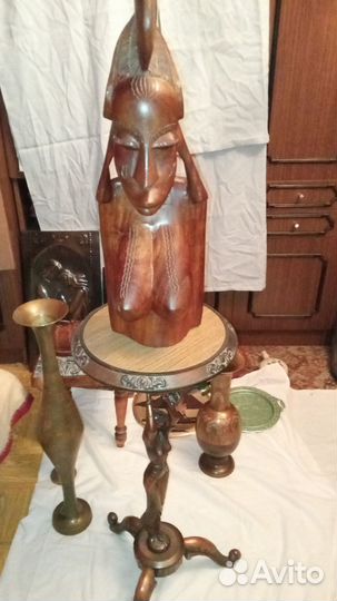 Статуя бюст. Принцесса Йоруба. Эбеновое дерево