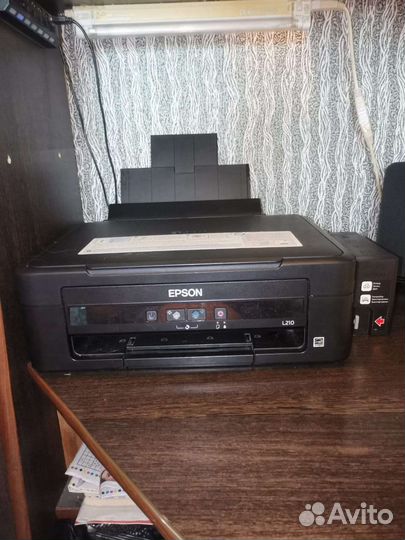 Цветной струйный мфу принтер с снпч Epson L210