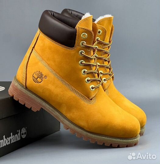 Песочные ботинки Timberland с мехом