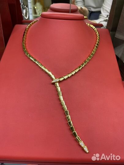 Колье змея bvlgari