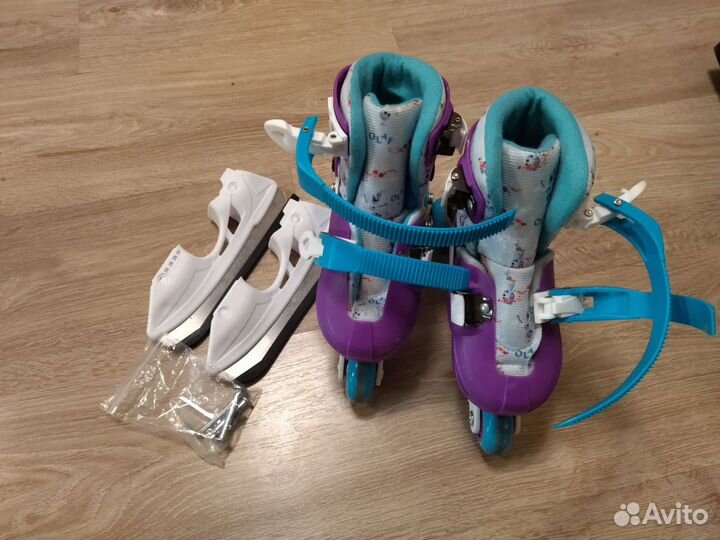 Ролики 2 в 1 раздвижные