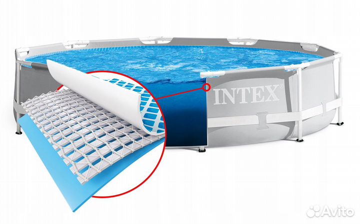 Каркасный бассейн 427х107см новый intex