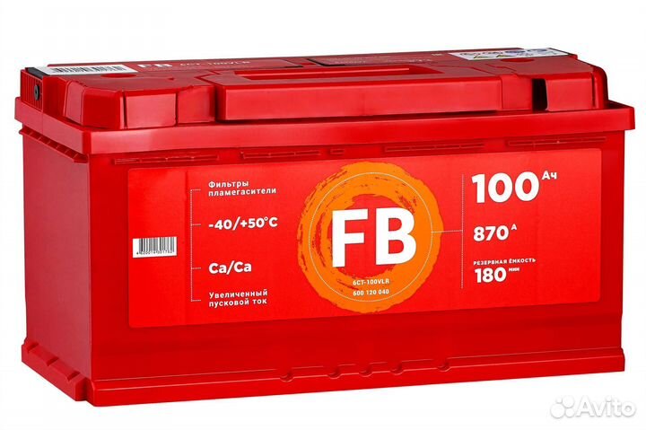 Аккумулятор FB 6 ст 100 Ач (0) (LR)